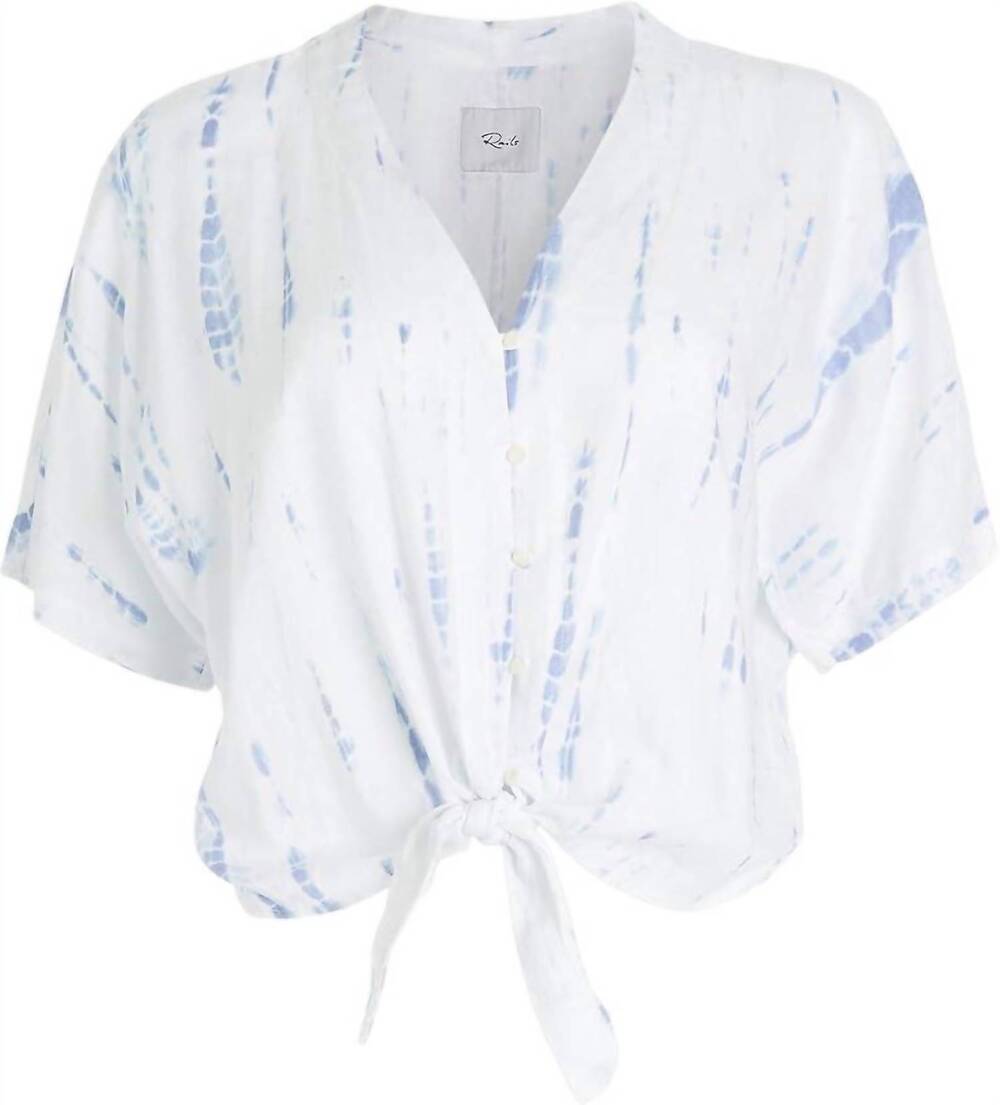 NEW RAILS women's thea blouse in cloud tie dye